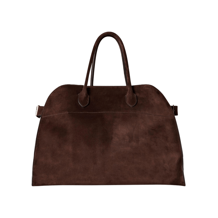 The Row Soft Margaux 15 Bag in Suede