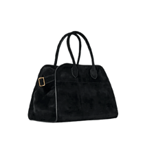 The Row Soft Margaux 10 Bag in Suede