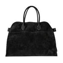 The Row Soft Margaux 17 Bag in Suede