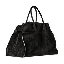The Row Soft Margaux 17 Bag in Suede