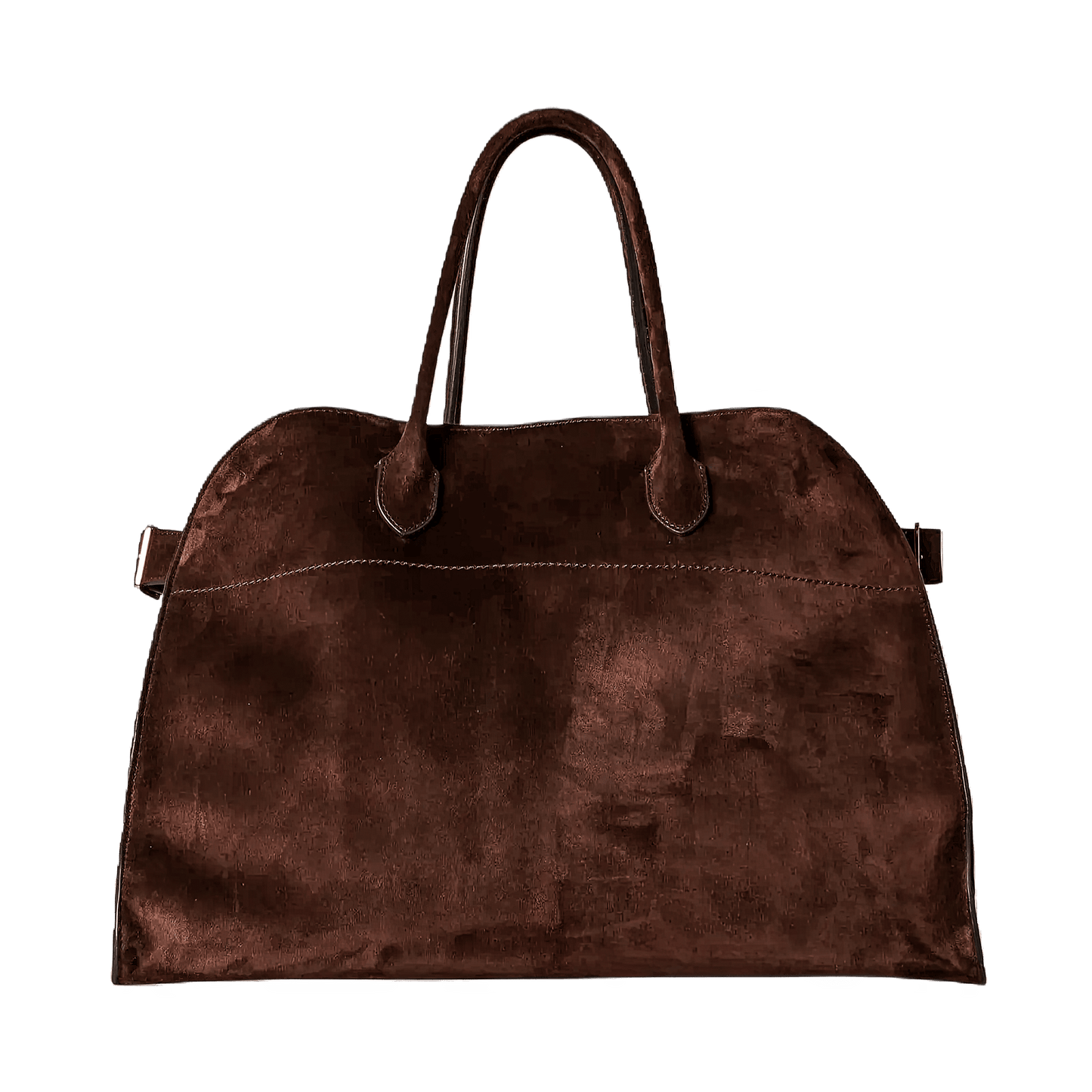The Row Soft Margaux 17 Bag in Suede