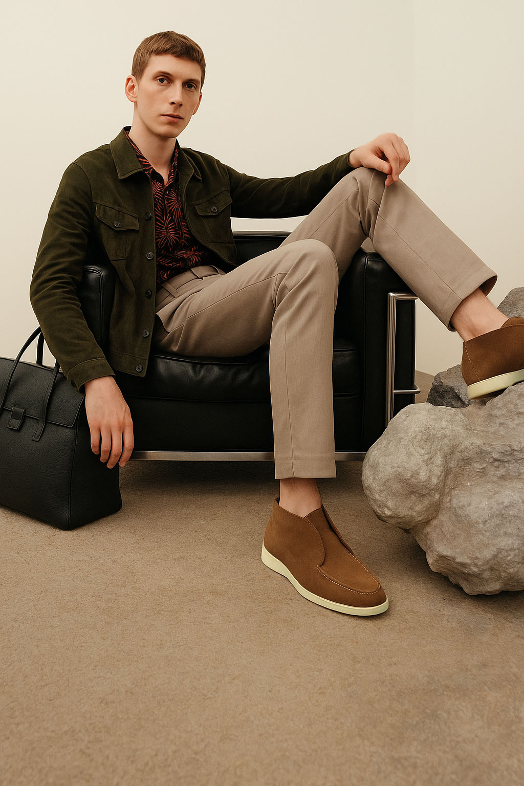 Loro Piana Men's Open Walk Chukka Boots