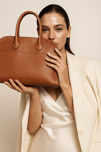 The Row Soft Margaux 12 Bag in Leather