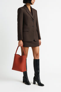 The Row Medium N/S Park Tote Bag in Leather