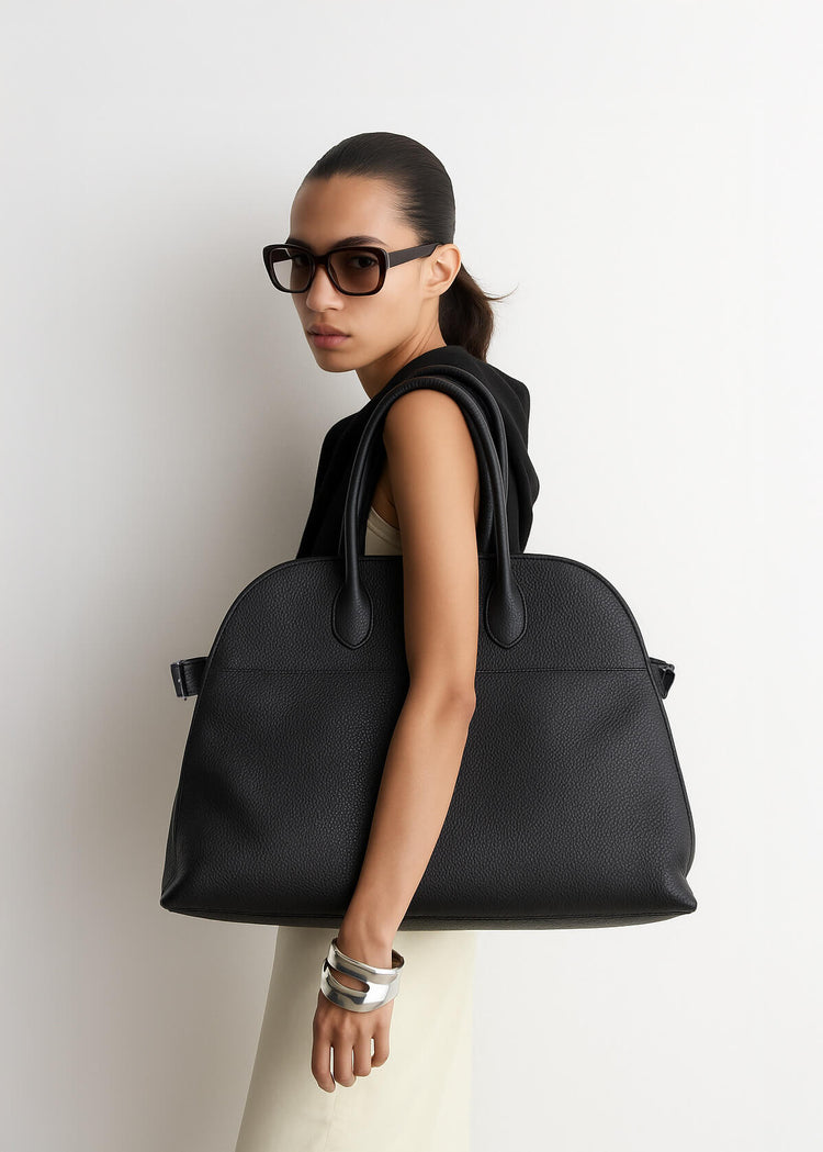 The Row Soft Margaux 17 Bag in Leather