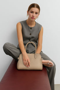 The Row Soft Margaux 12 Bag in Leather