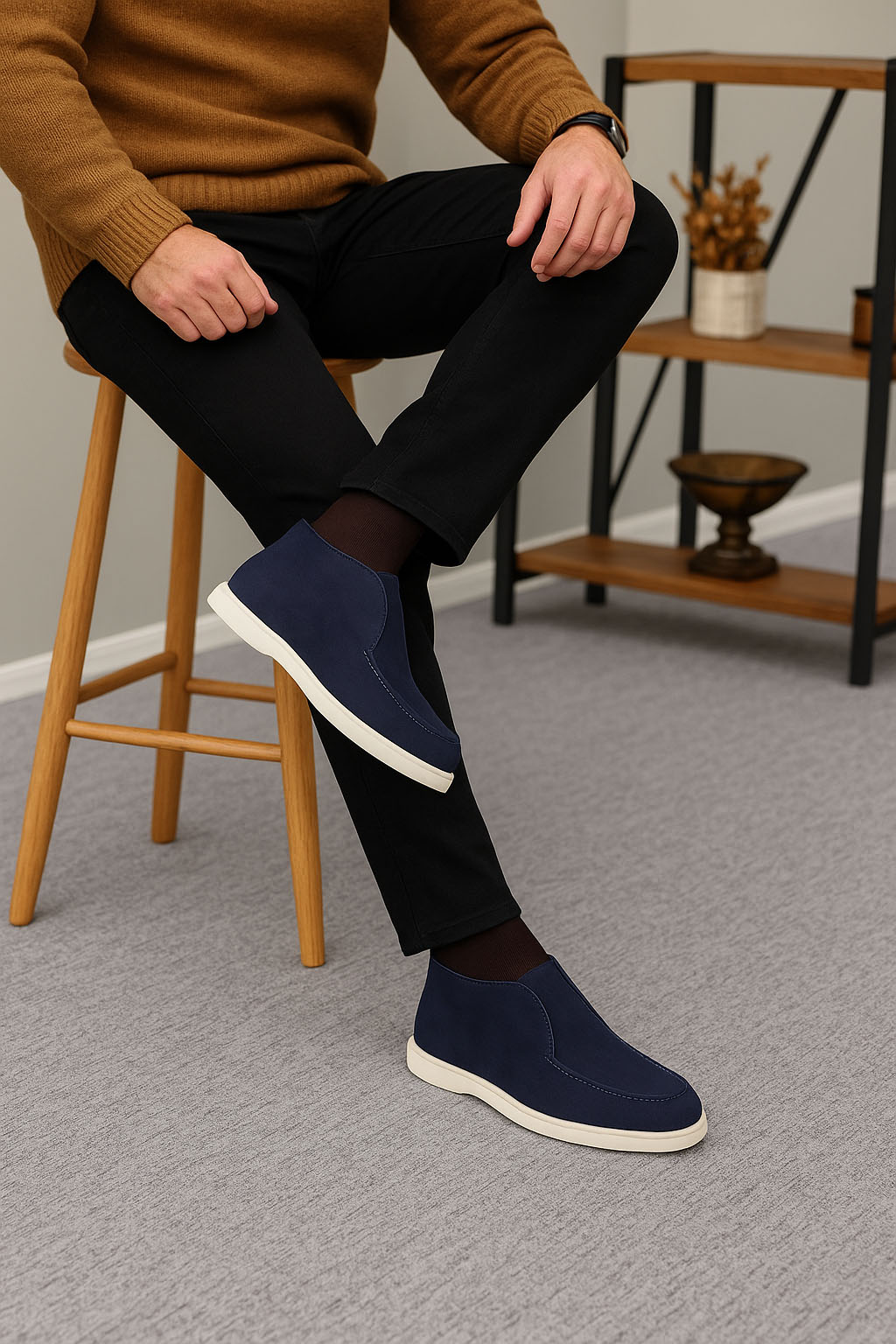 Loro Piana Men's Open Walk Chukka Boots