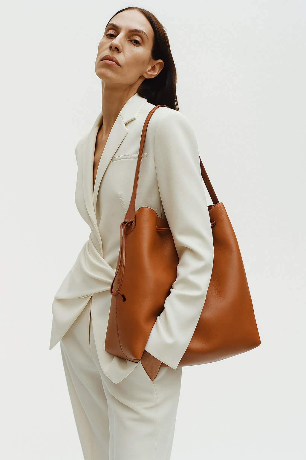 The Row Belvedere Tote Bag in Leather