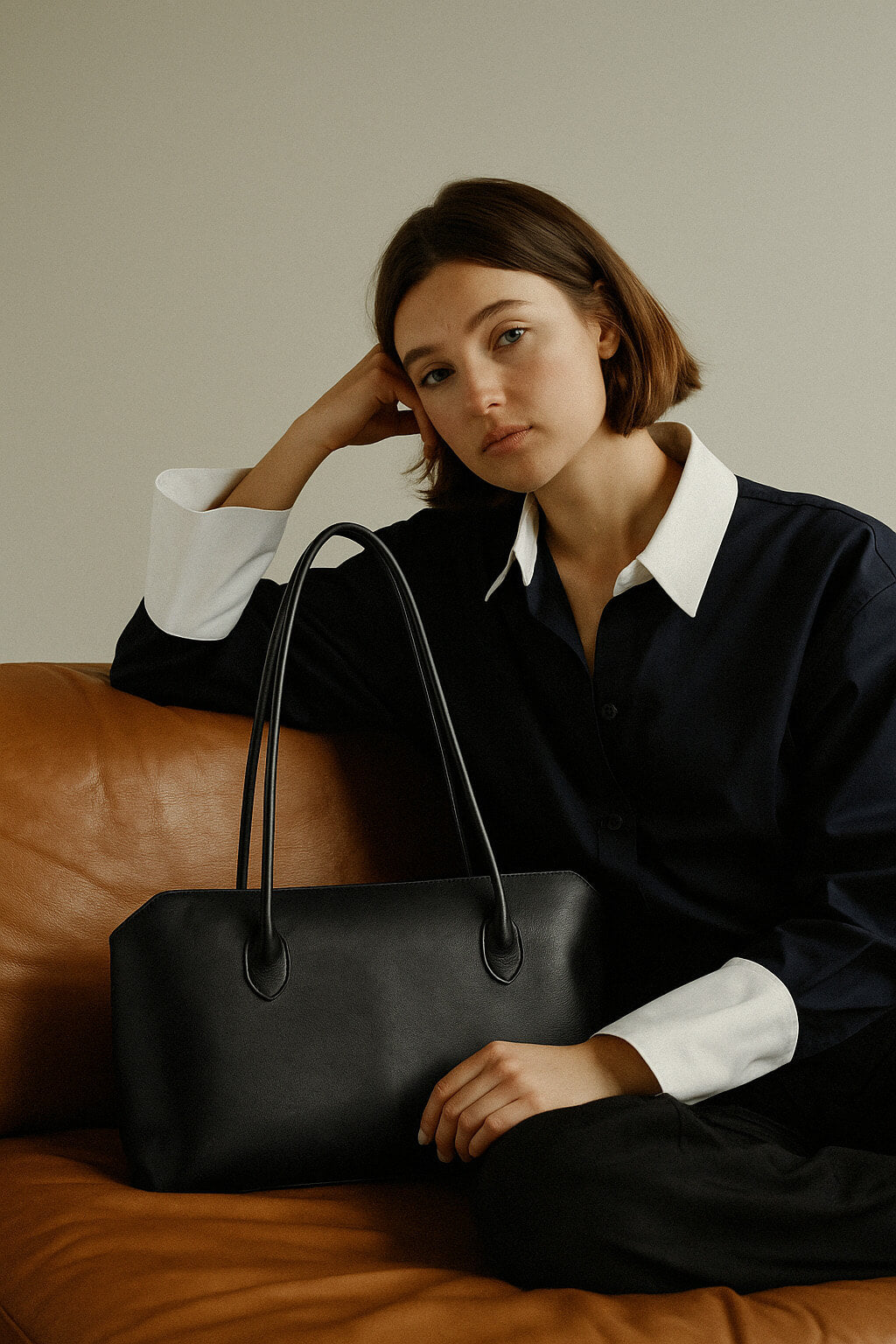 The Row Terrasse Bag in Leather