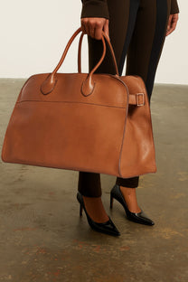 The Row Soft Margaux 17 Bag in Leather