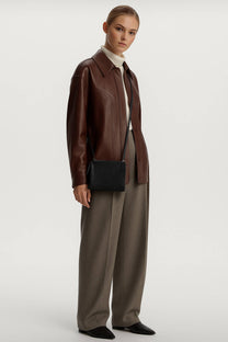 The Row Nu Twin Mini Leather Crossbody Bag