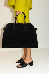 The Row Soft Margaux 17 Bag in Suede