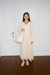 The Row Large N/S Park Tote Bag in Leather