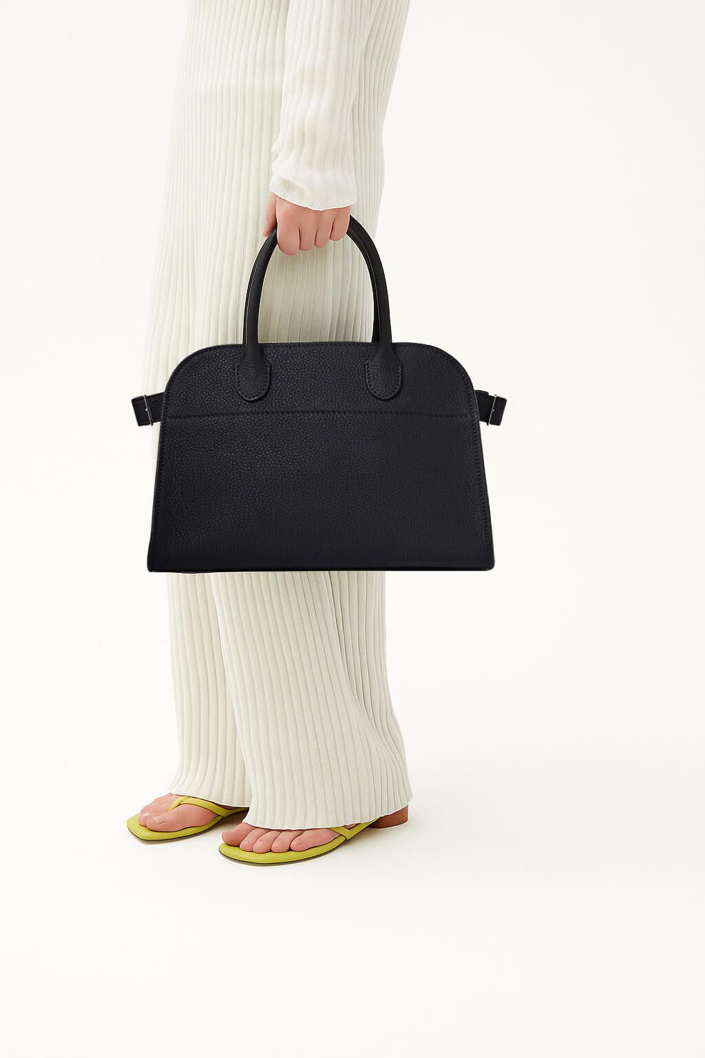 The Row Soft Margaux 12 Bag in Leather