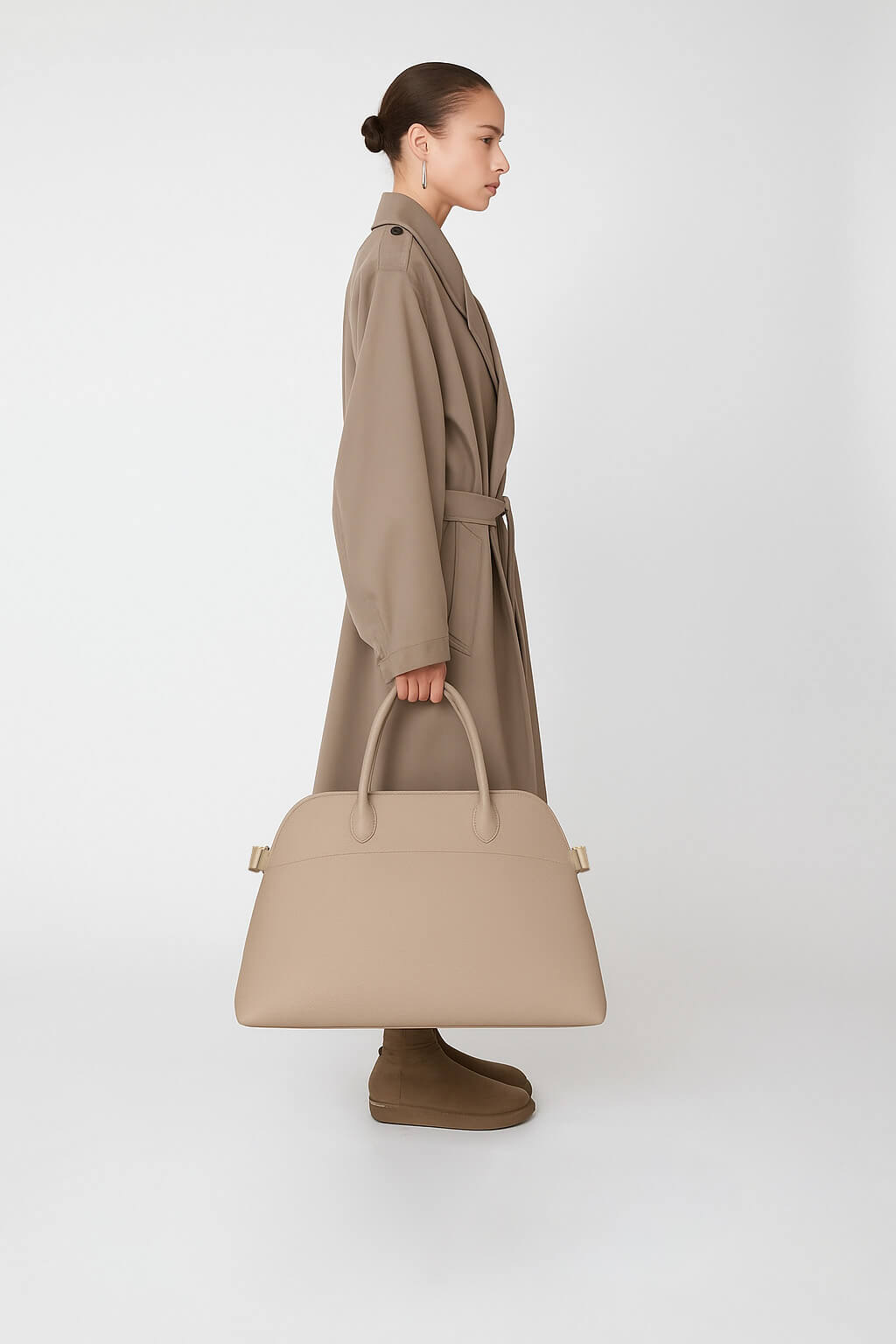 The Row Soft Margaux 17 Bag in Leather