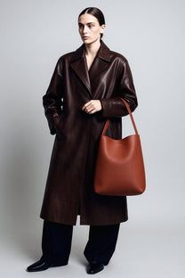 The Row Medium N/S Park Tote Bag in Leather