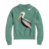 Ralph Lauren Women's Intarsia-Knit Pelican Mockneck Jumper