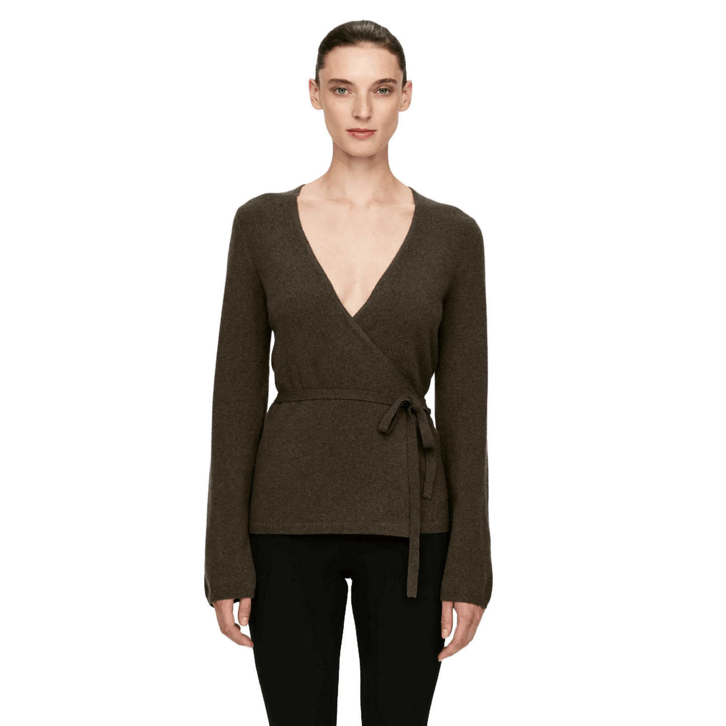 Arket Women's Cashmere-Wool Wrap Cardigan