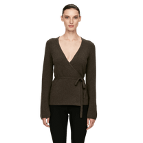 Arket Women's Cashmere-Wool Wrap Cardigan