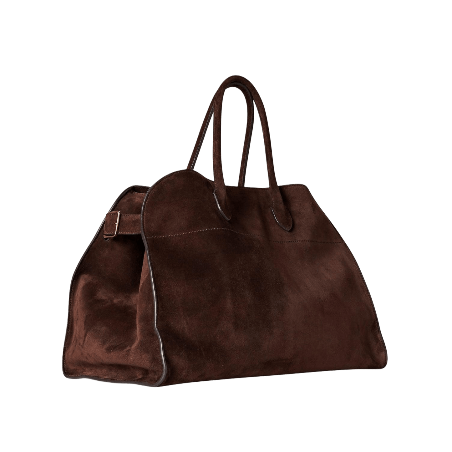 The Row Soft Margaux 15 Bag in Suede