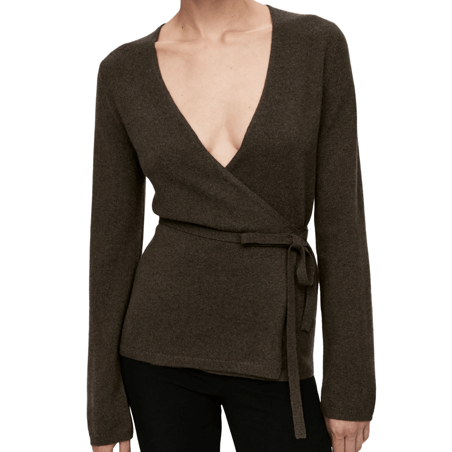 Arket Women's Cashmere-Wool Wrap Cardigan