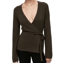Arket Women's Cashmere-Wool Wrap Cardigan