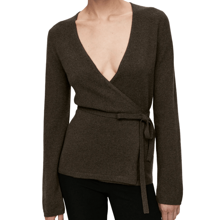 Arket Women's Cashmere-Wool Wrap Cardigan