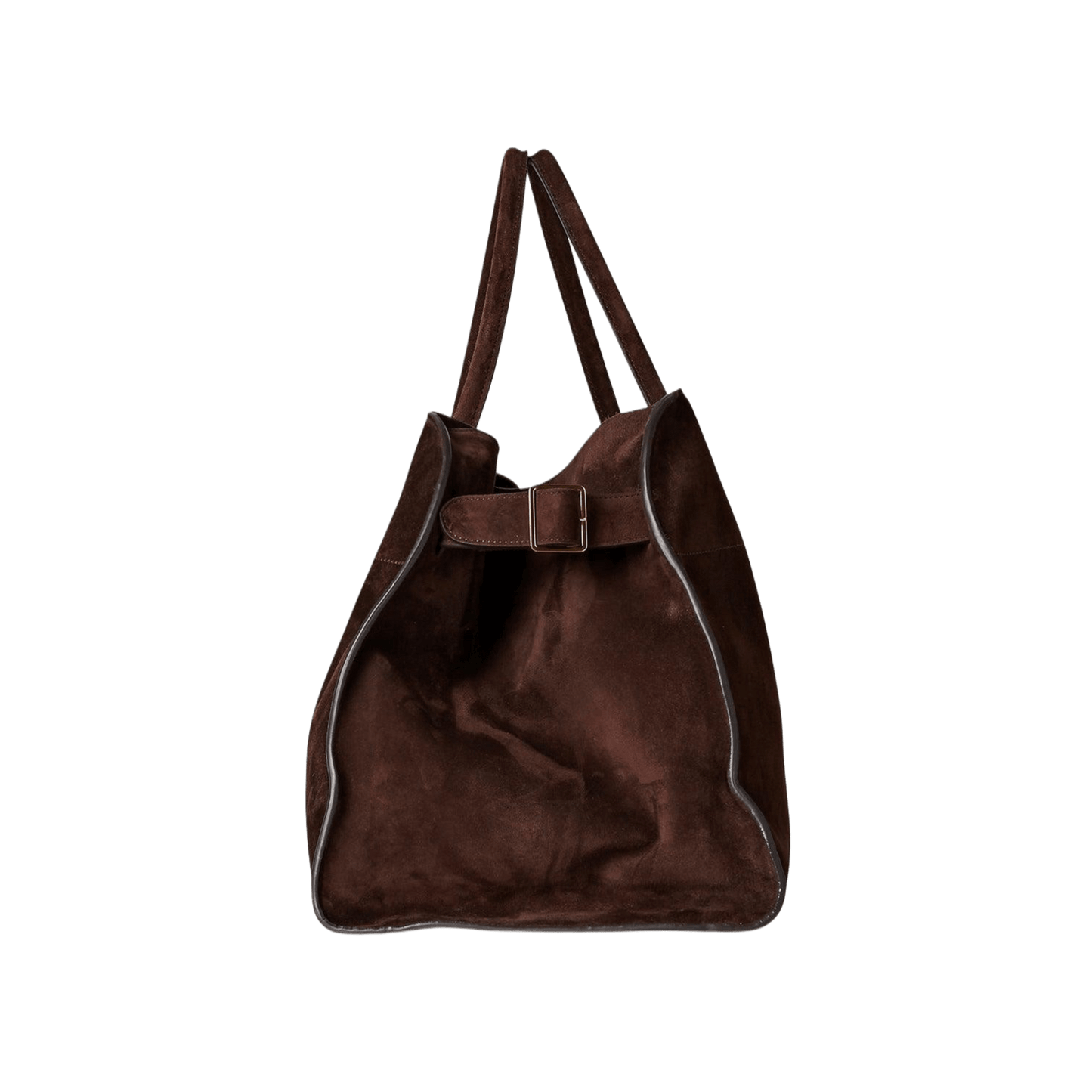 The Row Soft Margaux 15 Bag in Suede