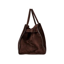 The Row Soft Margaux 15 Bag in Suede