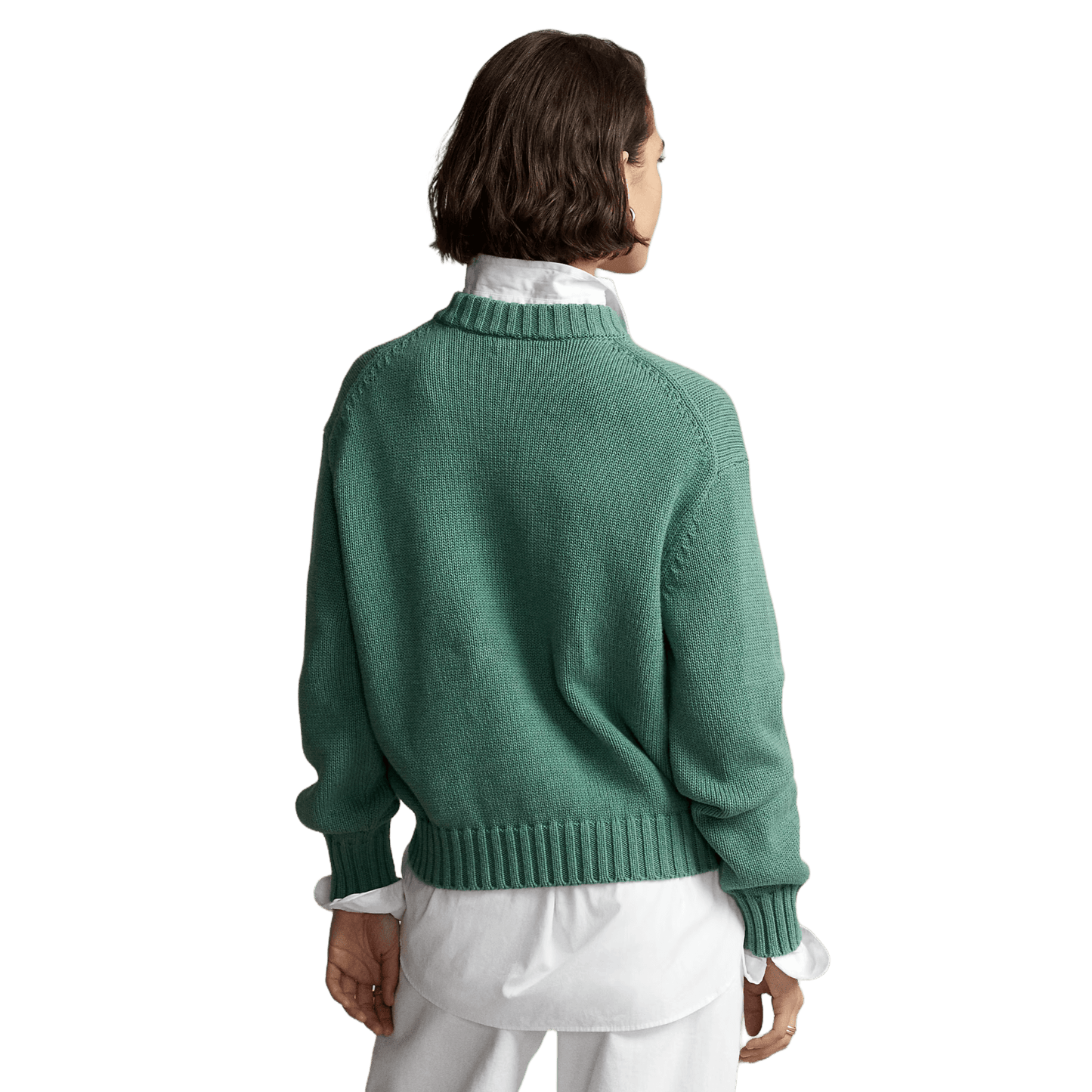 Ralph Lauren Women's Intarsia-Knit Pelican Mockneck Jumper