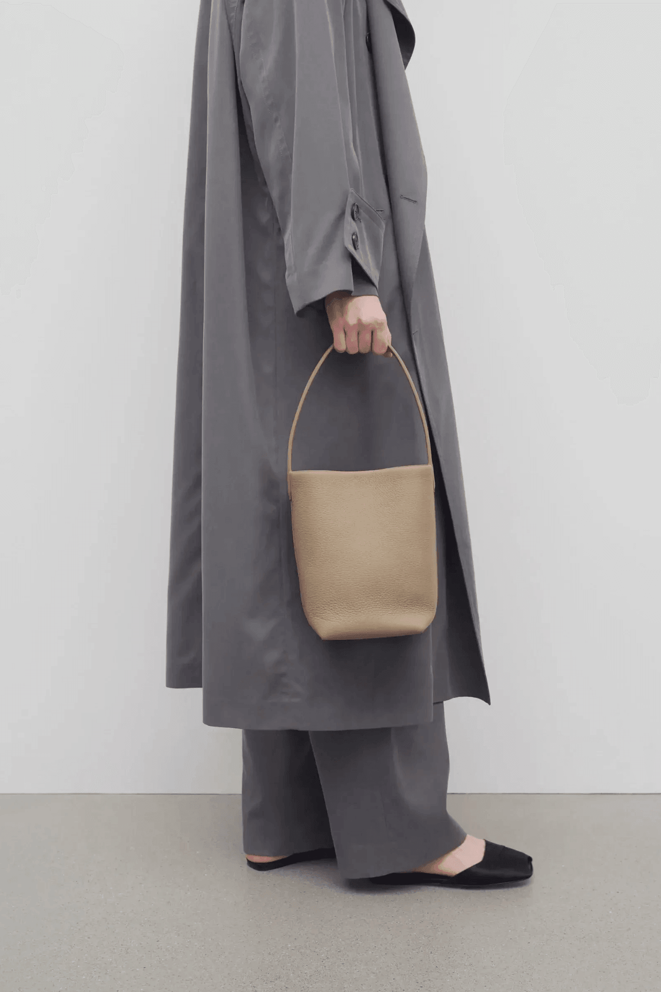 The Row Small N/S Park Tote Bag in Leather