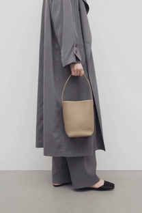 The Row Small N/S Park Tote Bag in Leather