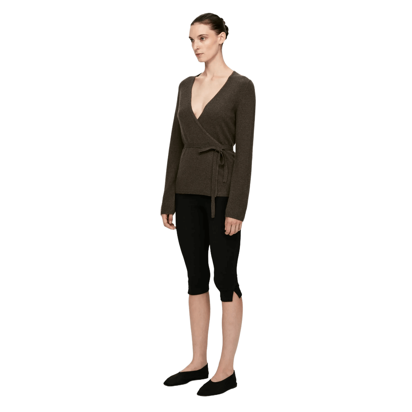 Arket Women's Cashmere-Wool Wrap Cardigan